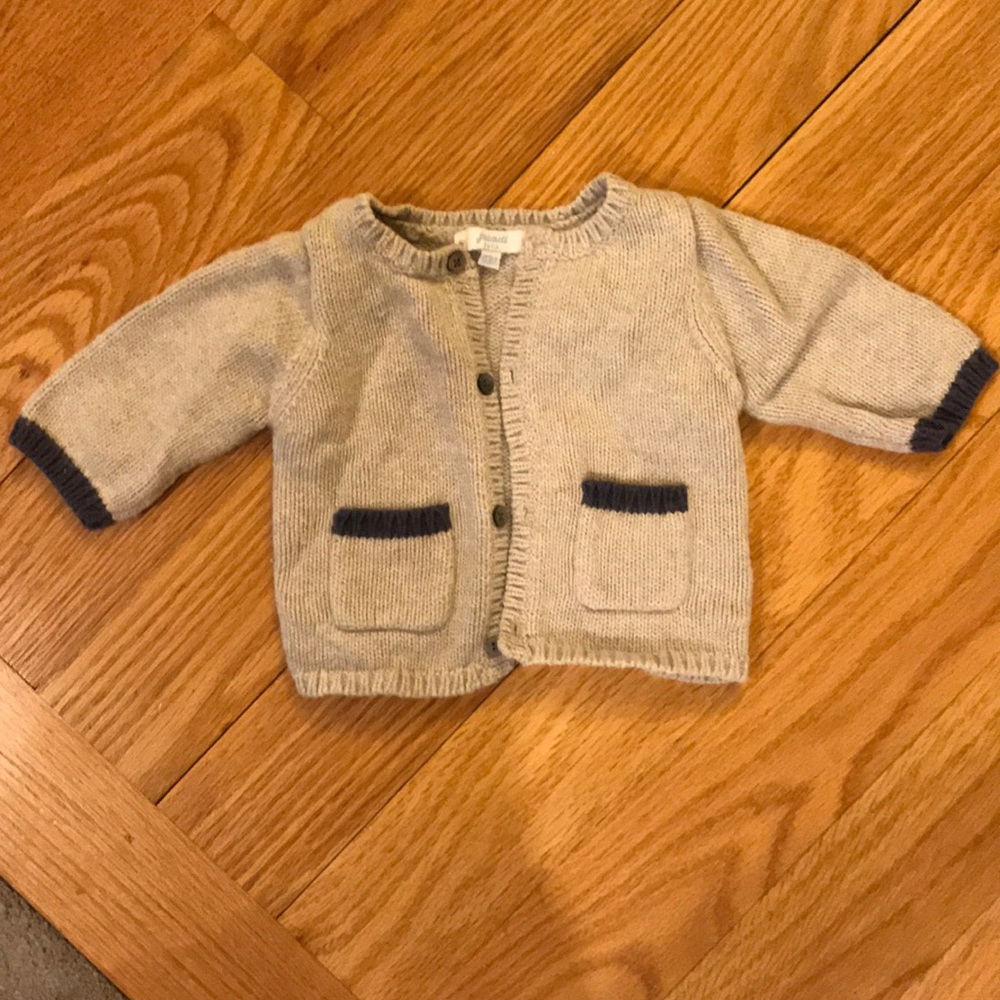Jacadi 3m cream baby sweater